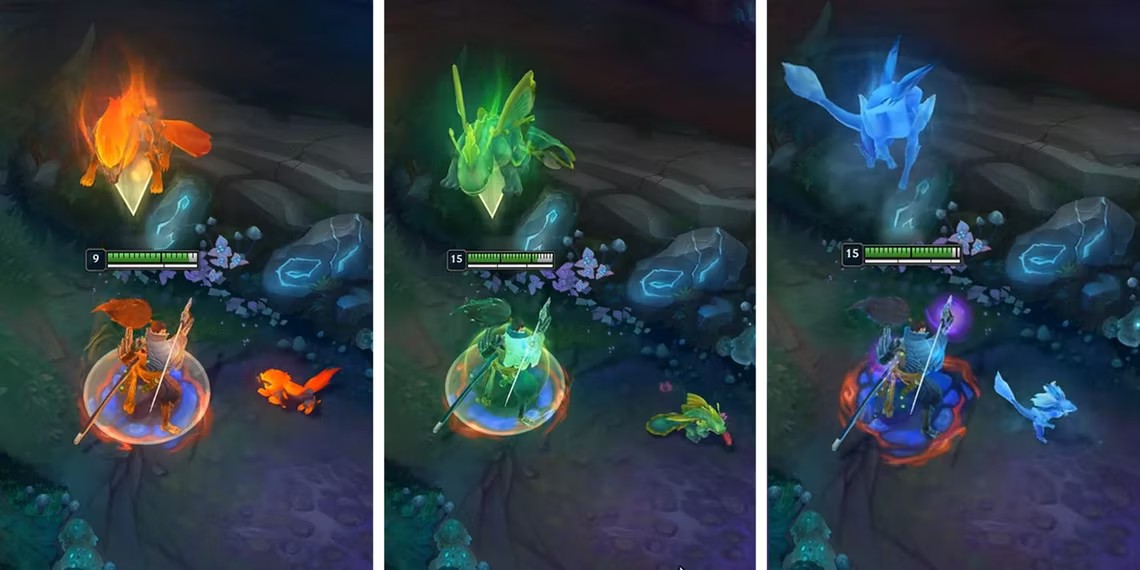 Three new wild pets and their evolution in League of Legends.