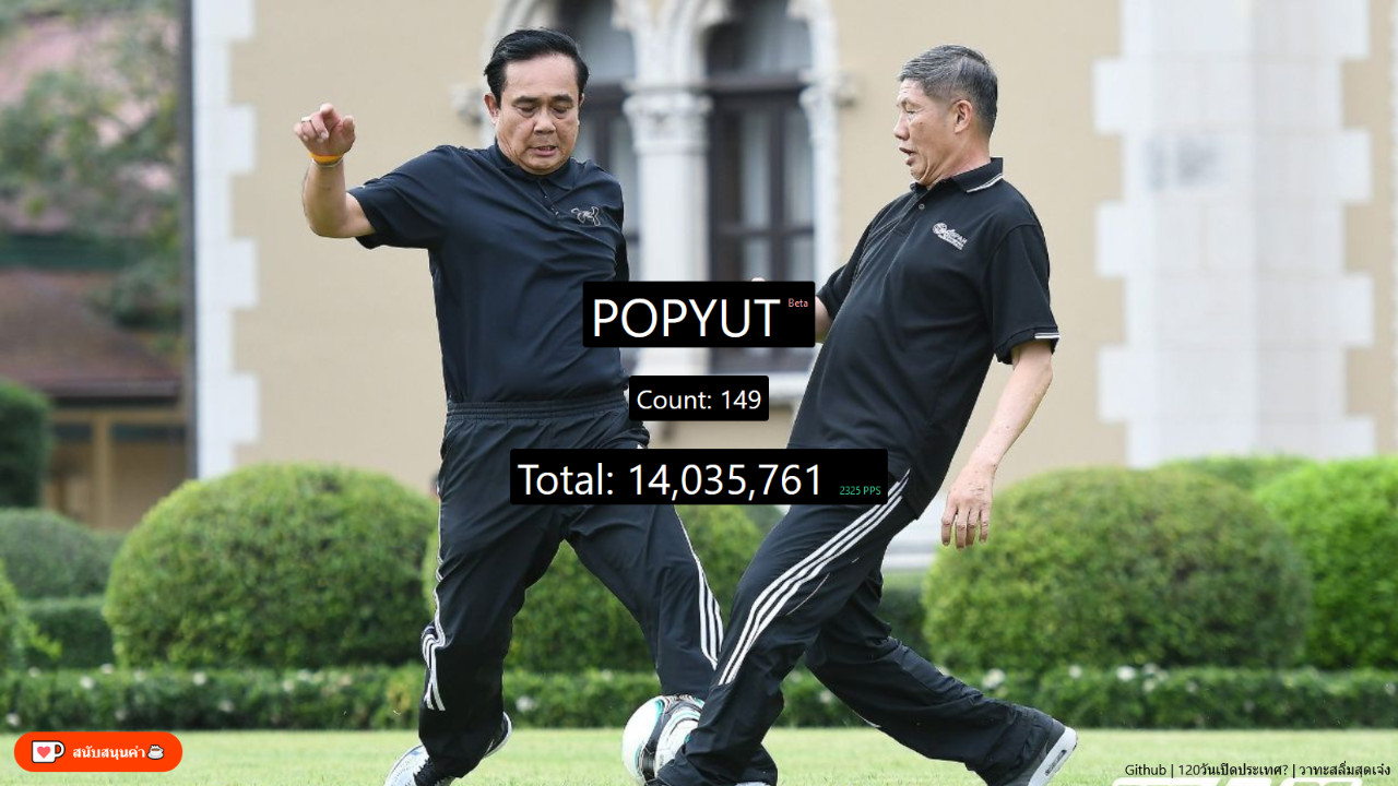 PRAYUT.Click หรืออีกชื่อคือ POPYUT เกมที่ได้รับแรงบันดาลใจ ...