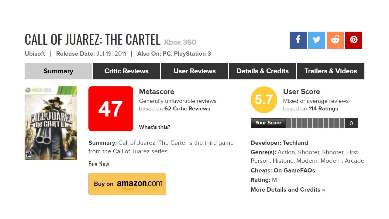 Call of Juarez: The Cartel