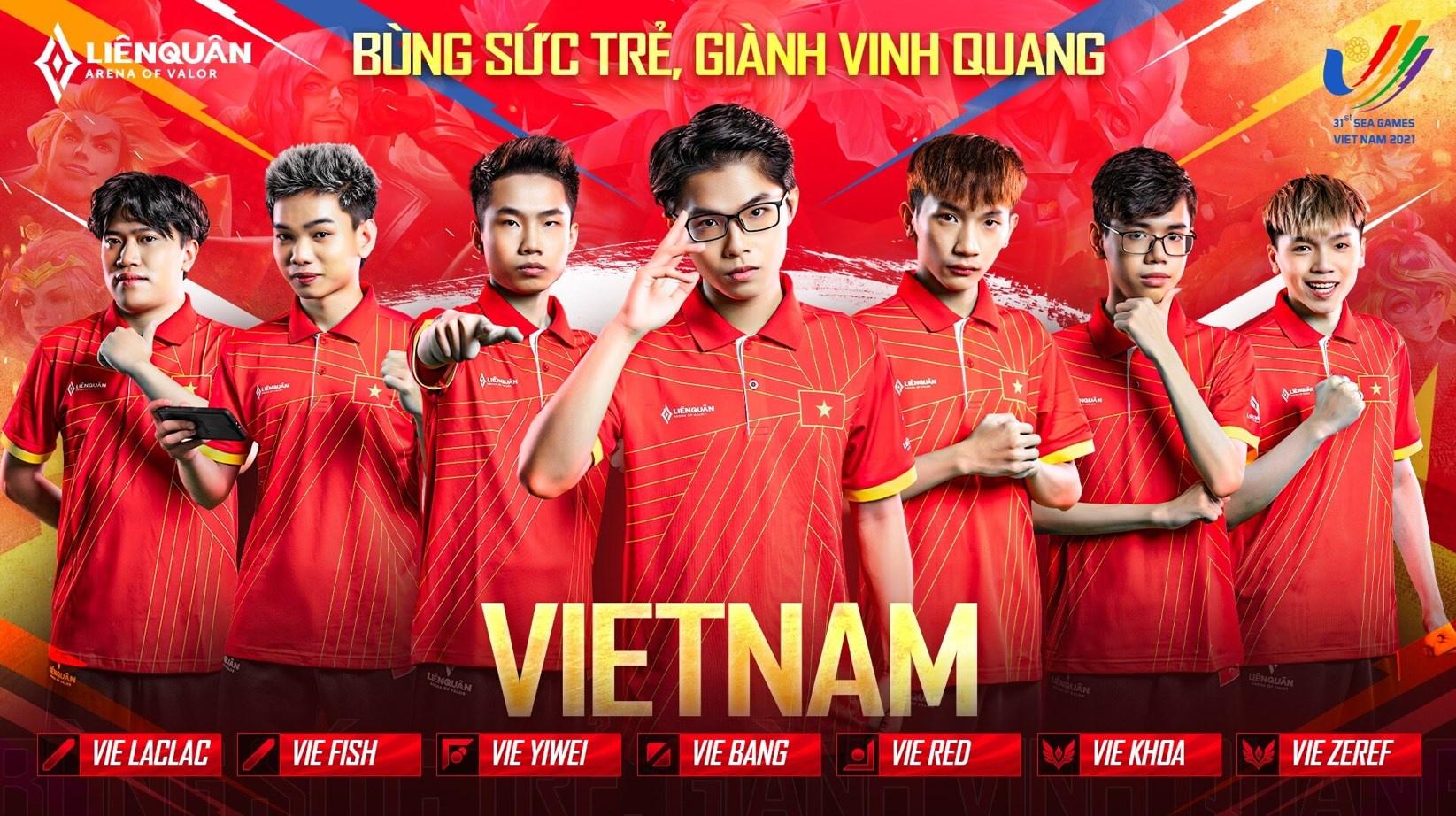 Đội hình tham dự SEA Games 31 của Việt Nam ở bộ môn Liên Quân Mobile