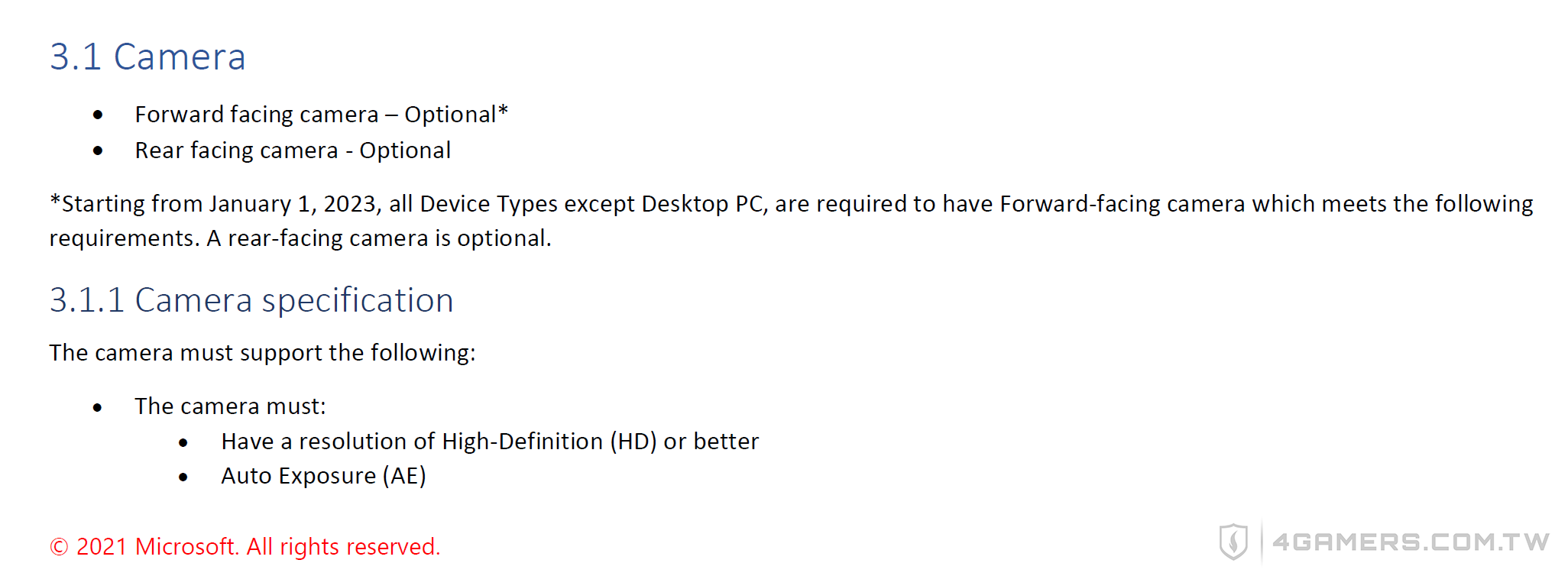 Windows 11 最低硬體需求
