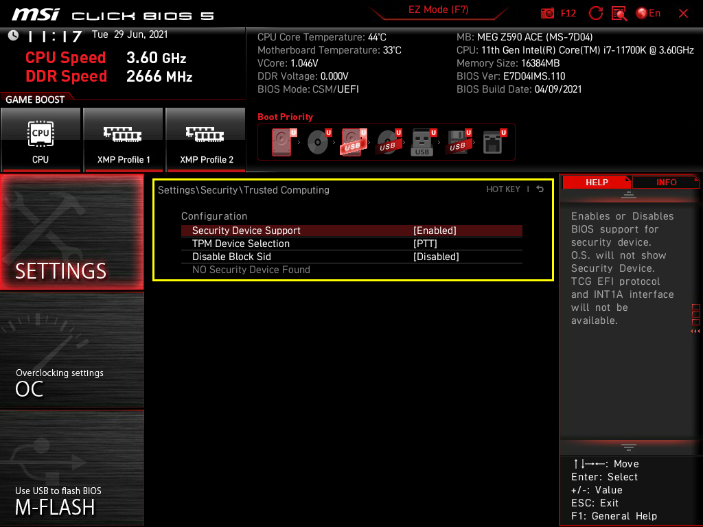 Msi click bios 5 настройки звука