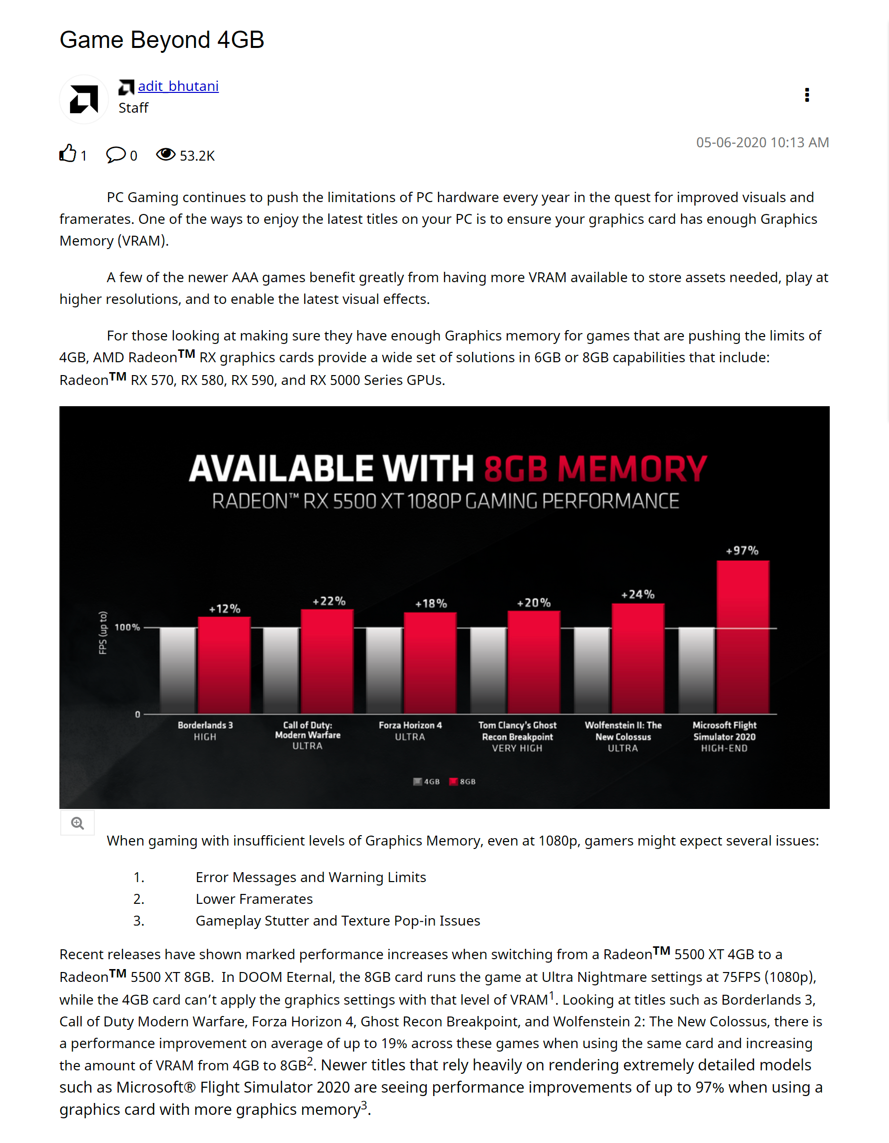 AMD Game Beyond 4GB