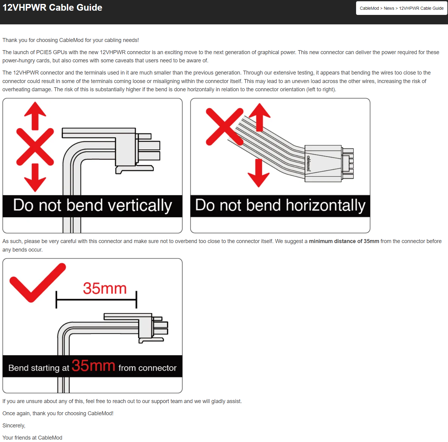 12VHPWR 16-Pin Cable Guide