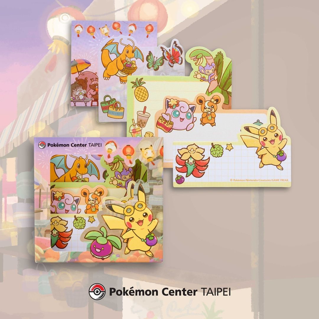 Pokémon Center TAIPEI 箱型便利貼