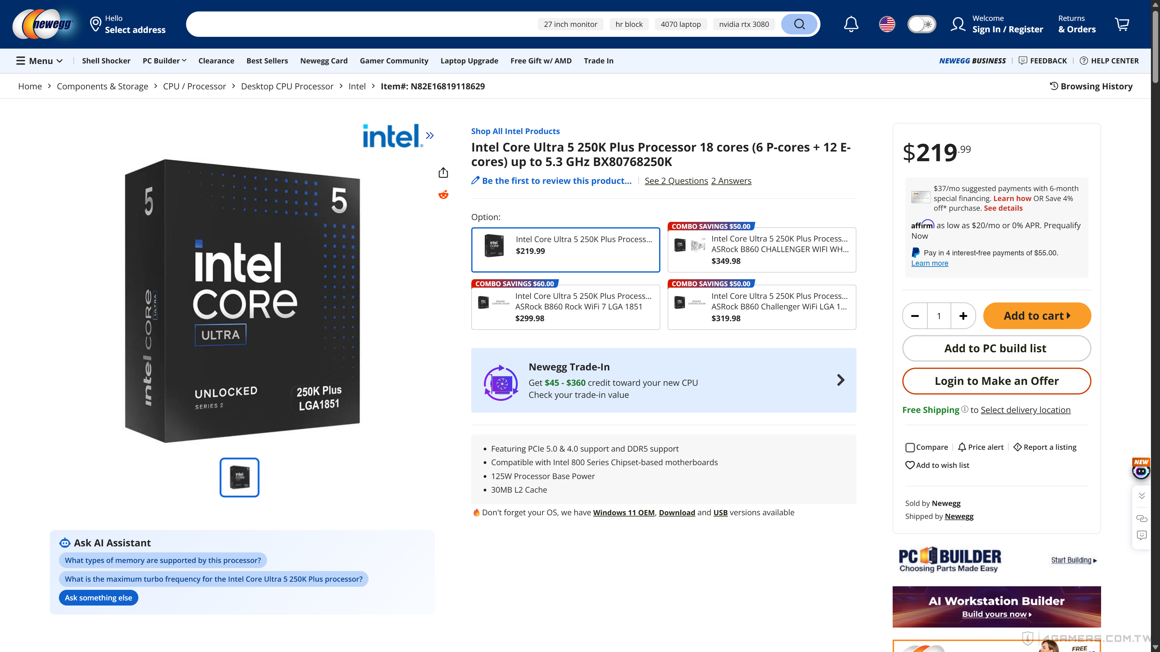 Intel Core Ultra 200S Plus