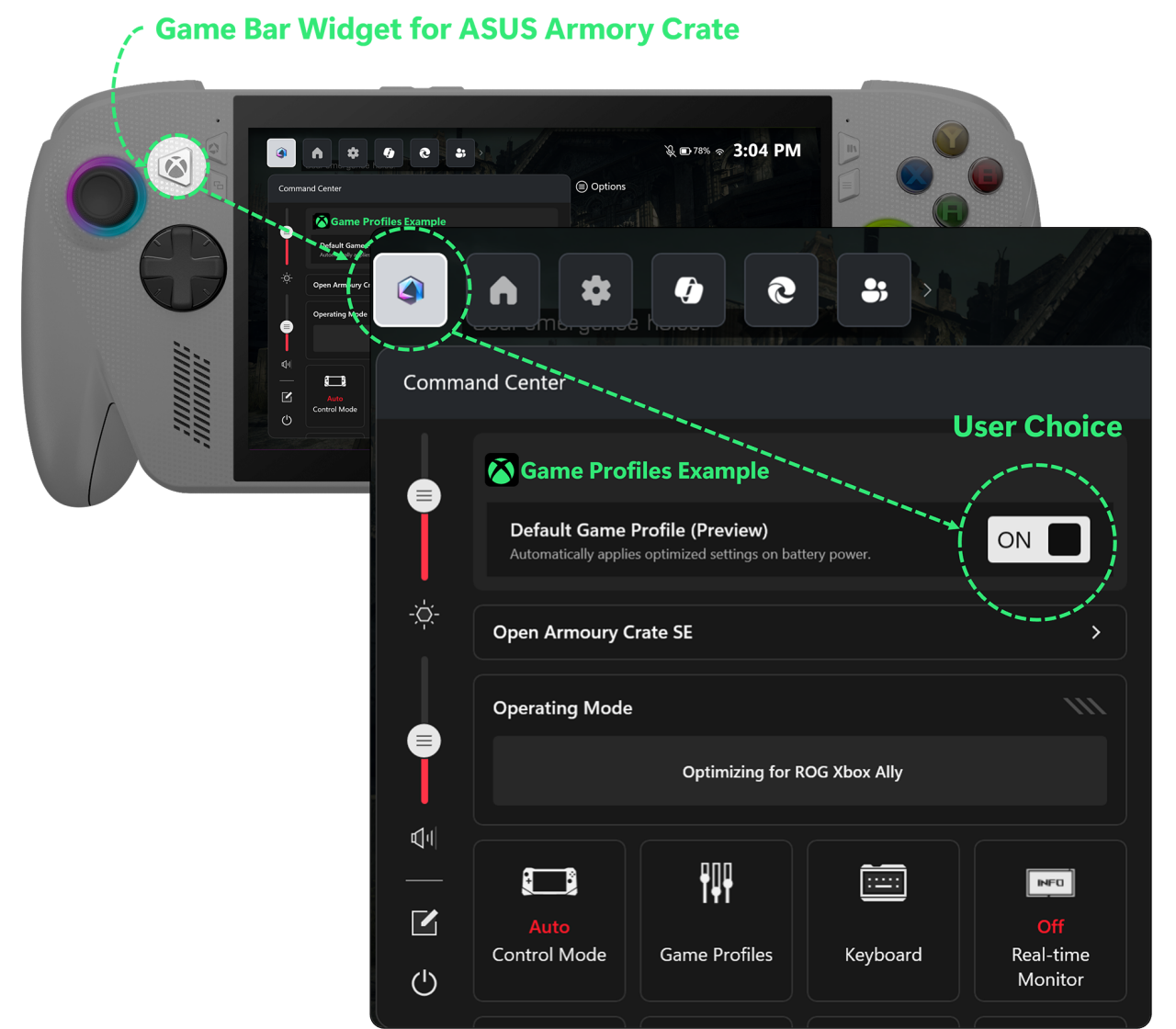 ROG Xbox Ally / Ally X Default Game Profiles