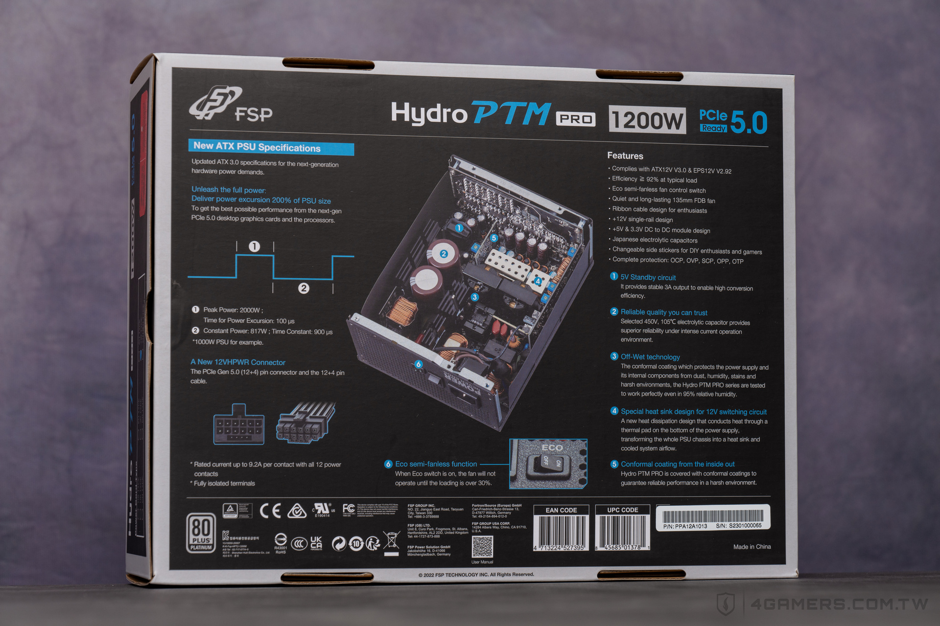 FSP 全漢 Hydro PTM PRO ATX 3.0 (PCIe 5.0) 1200W