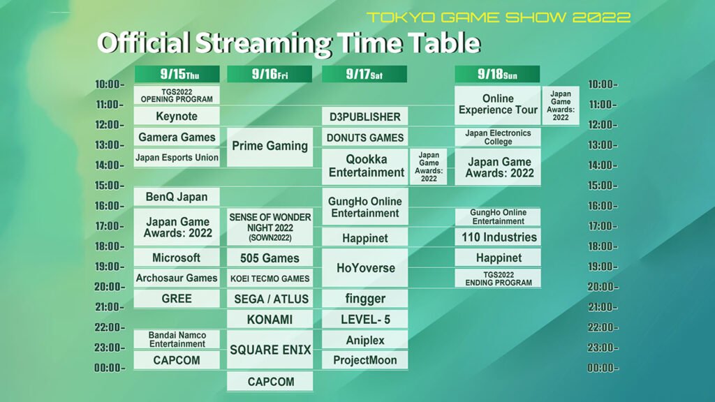 TGS-2022-Timetable