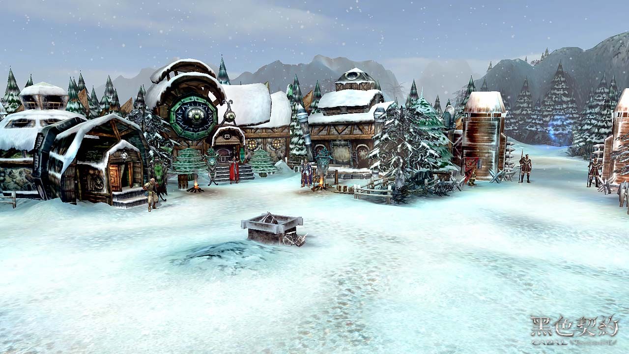 圖片3：玩家最初的三個出生地之一──長年覆蓋皚皚白雪的「血色冰峰」。