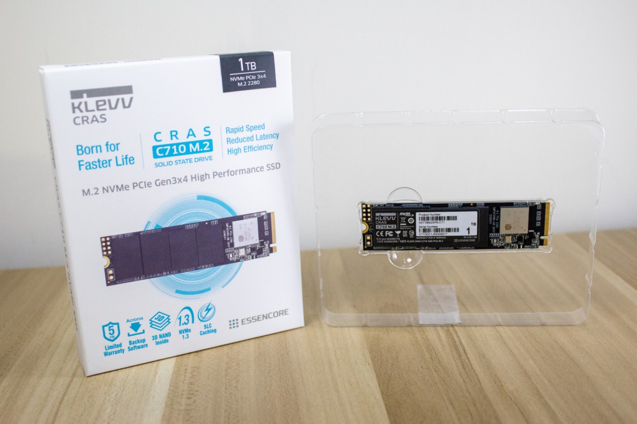 KLEVV SSD 1TB CRAS C710 M.2 Type2280 PCIe3*4 NVMe 3D TLC NAND