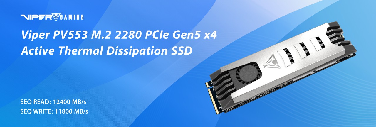 圖說 2  Viper PV553是博帝科技首款新世代PCIe Gen5 x4 SSD