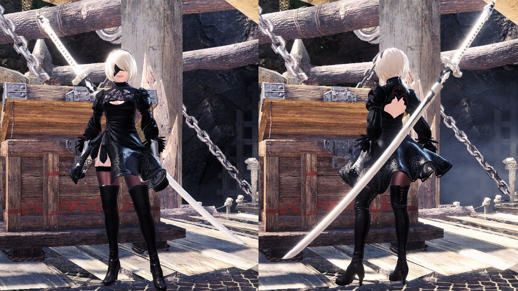 魔物獵人世界 模改 尼爾 2b 性感狩獵 冥燈龍變身 異形女王 4gamers