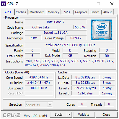 中高階遊戲平台運算核心：Intel Core i7-9700真八核遊戲效能實測| 4Gamers