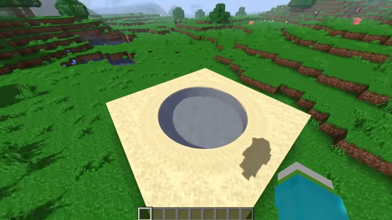 Chuangshi Shen created a perfect circle in "Minecraft" without any