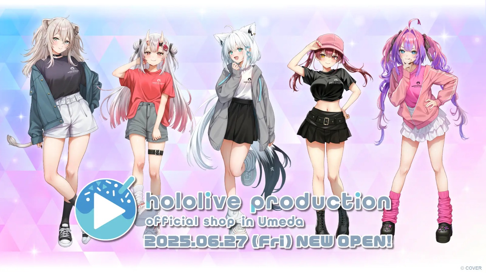hololive實體官方商店首度進軍關西，COVER與Kiddy Land合作營運