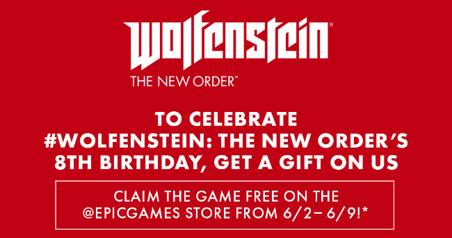 As expected !! Epic Games has announced that the famous FPS game Wolfenstein: The New Order can be received for free !!