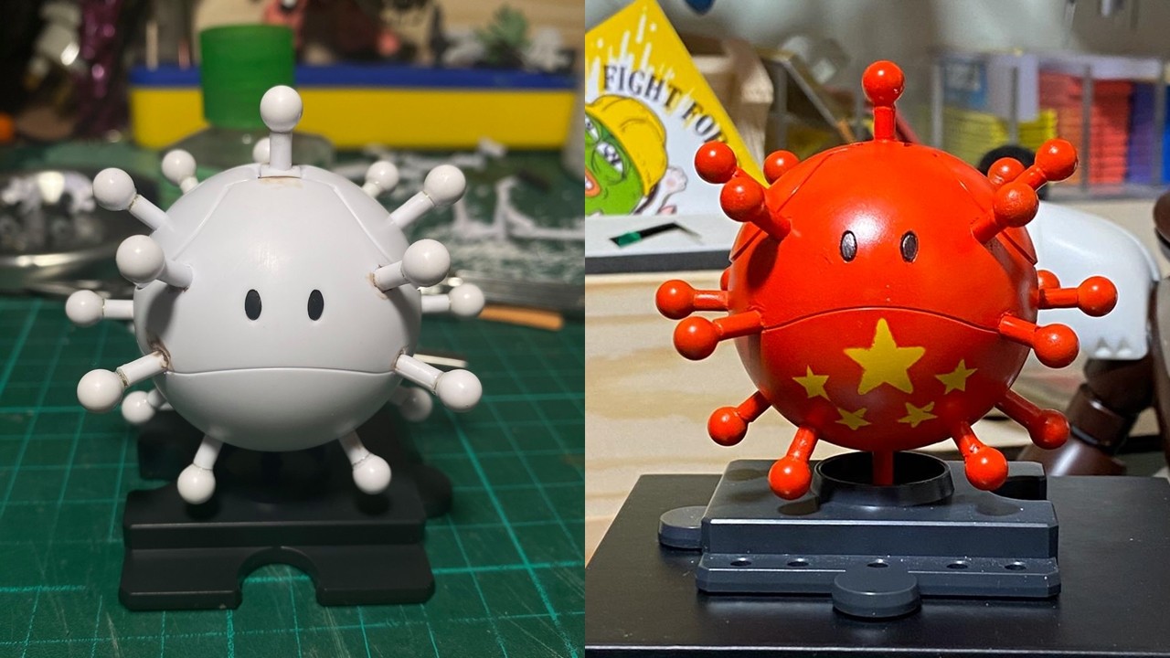 神人diy 模型工作室巧手改造鋼彈haro成武漢病毒 4gamers