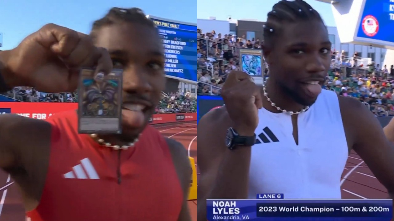 With the blessing of Blue-Eyes White Dragon and Darkish Grasp, American sprinter wins the Olympic Trials by holding Yu-Gi-Oh! | 4Gamers