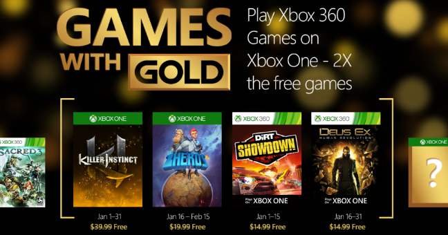 Xbox Live金會員 Games With Gold 一月免費遊戲登場 4gamers