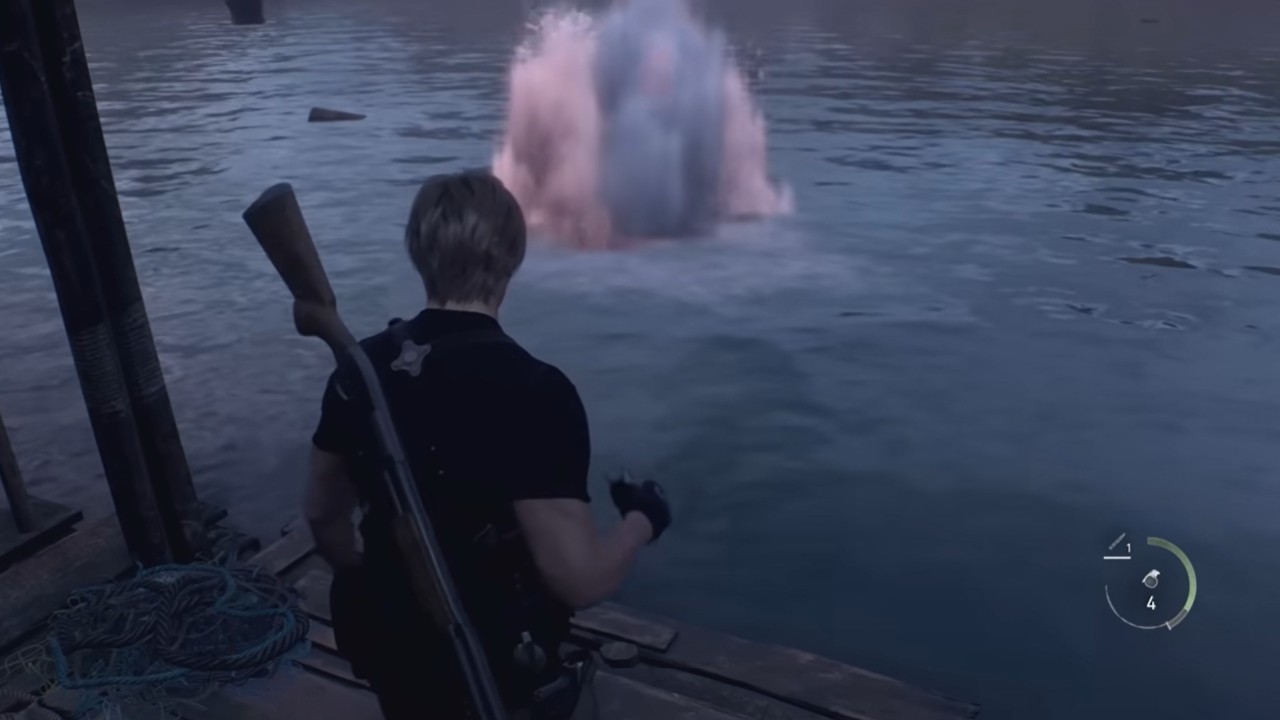 Veteran Players of Steam’s “Evil Castle 4” Take Aim at Newcomers Shooting Towards the Lake, Reminiscing the Nightmare of the Original Water Monster 18 Years Ago.