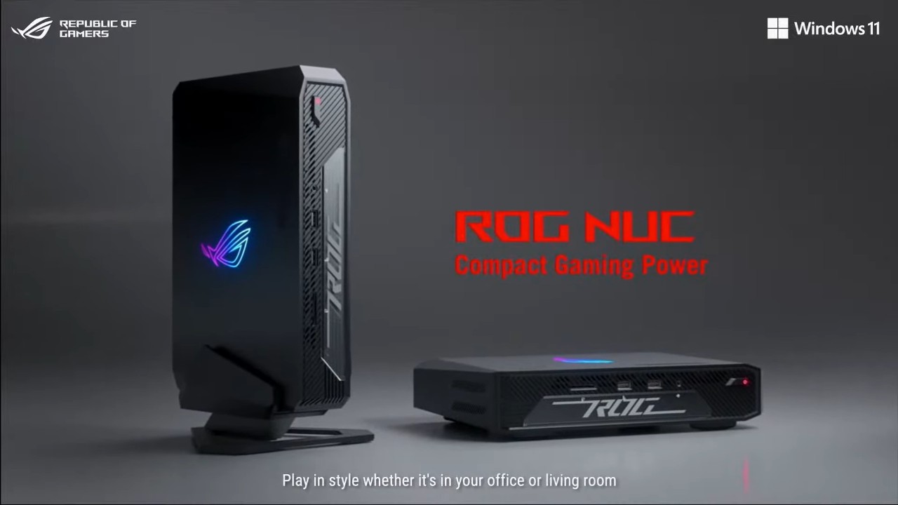 Asus Unveils Rog Nuc Mini Host With Top Intel Core Ultra Processor And Nvidia Geforce Rtx