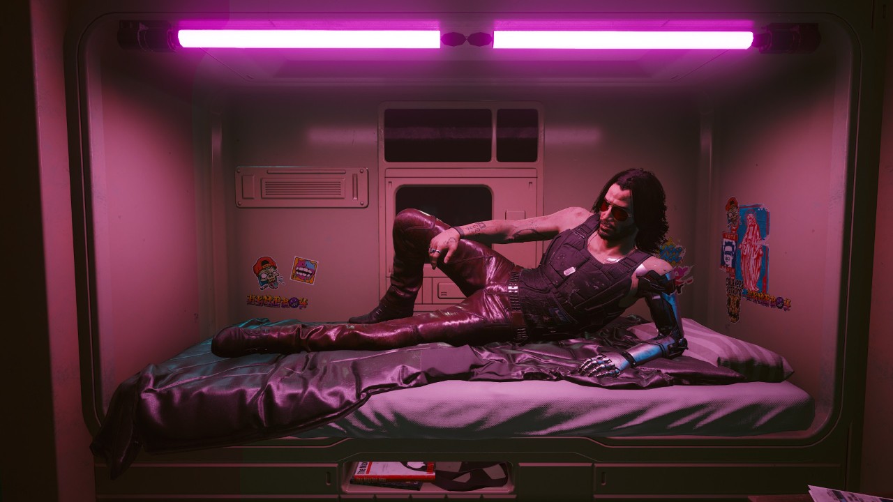 Cyberpunk 2077 мотель комната