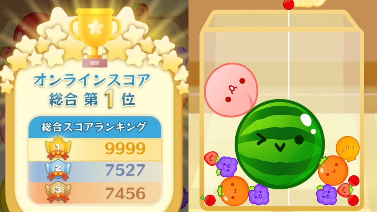 Japanese Player Achieves Record-Breaking Score in Watermelon Game