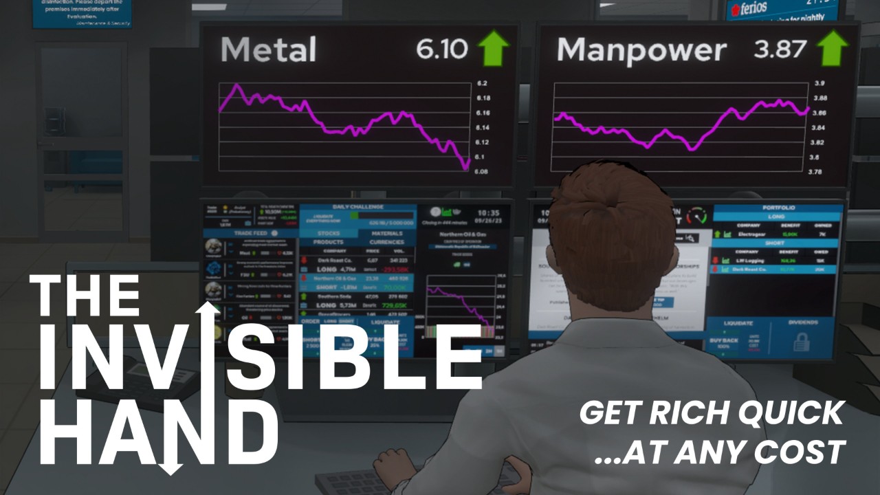 Steam stock trading simulator "Invisible Hand", preview before entering
