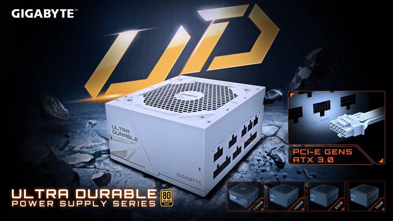 GIGABYTE Launches UD850GM and UD750GM PCIE 5.0 Power Supplies: Introducing the White Version