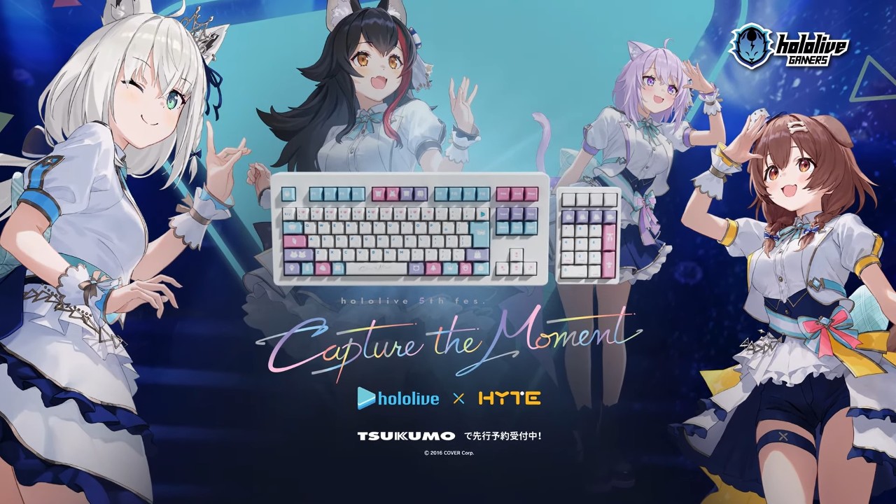 HYTE x hololive Collaborate on Limited Edition Mechanical Keycaps – Capture the Moment Design