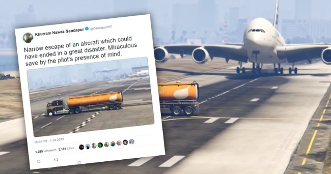 政府官員誤信 Gtav 模擬危機影片為真 還大讚飛機操作員 4gamers