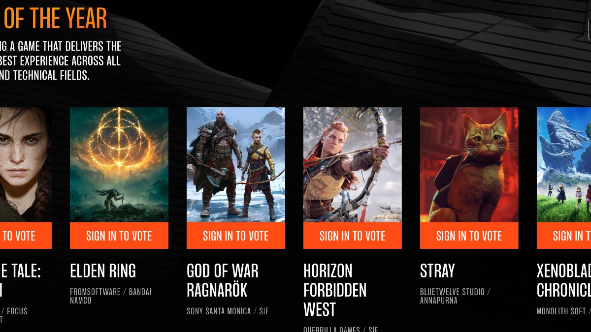 TGA各獎項玩家投票開跑，這次可用Discord投票| 4Gamers