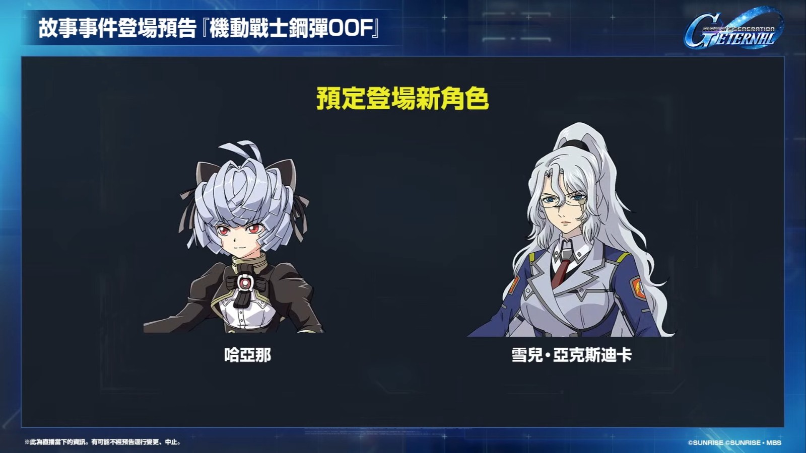 《SD鋼彈 G世代 永恆》更新計畫直播 13-53 screenshot