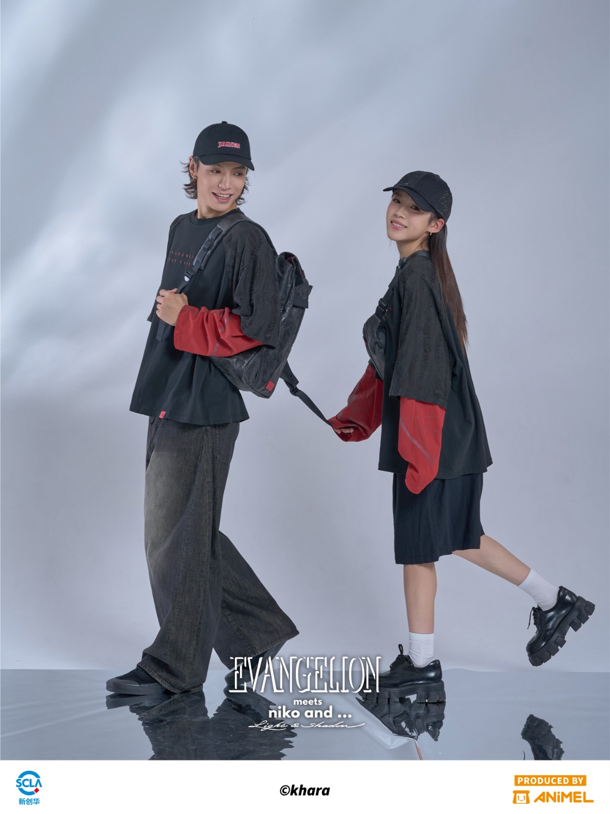 新世紀福音戰士聯名假兩件長袖上衣-一色 2,990元