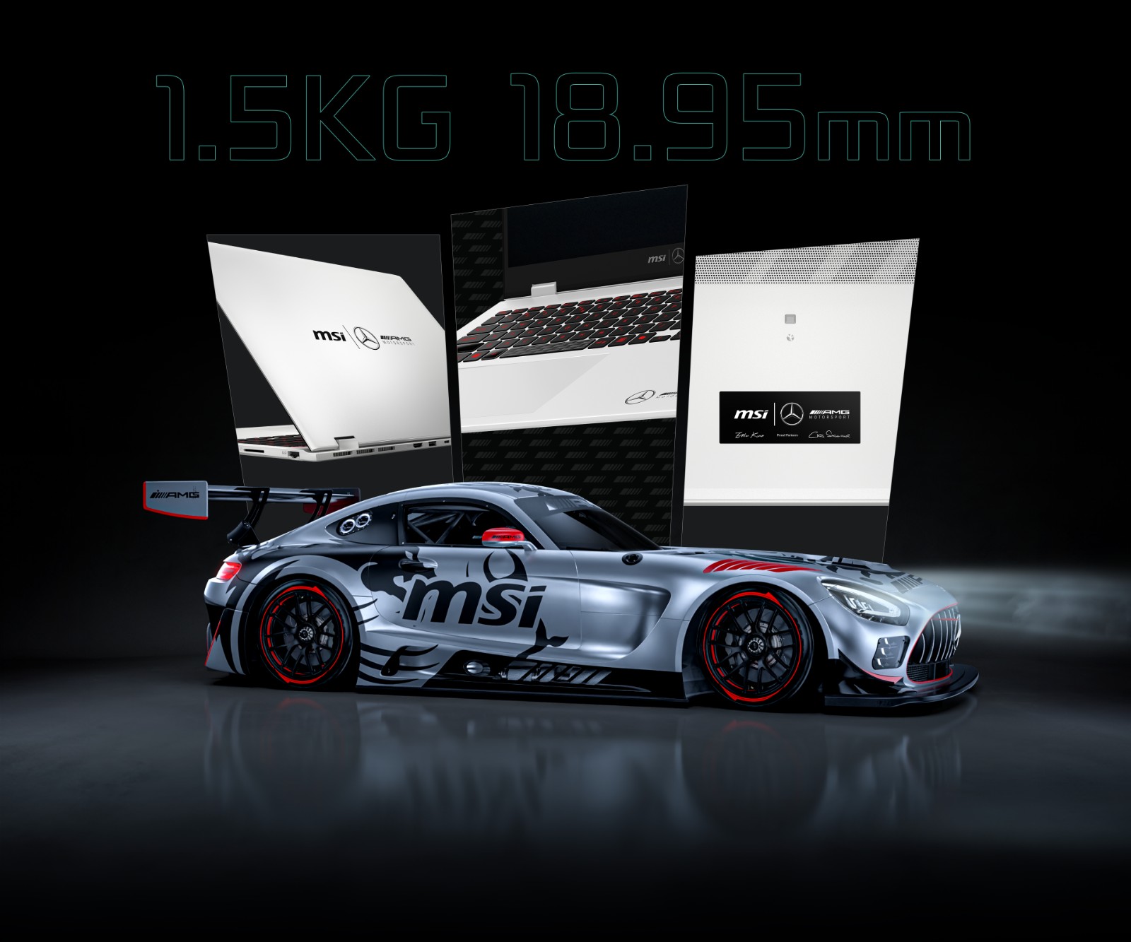 02_Prestige 16 AI+ Mercedes-AMG Motorsport是具備纖薄設計、完整IO連接埠、強大資安防護的商務筆電