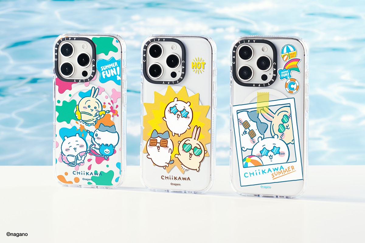 圖2. 吉伊卡哇 x CASETiFY 聯名系列以夏日泳池派對為主題,與超人氣療癒 IP《吉伊卡哇》可愛角色們一同玩耍、享受日光浴