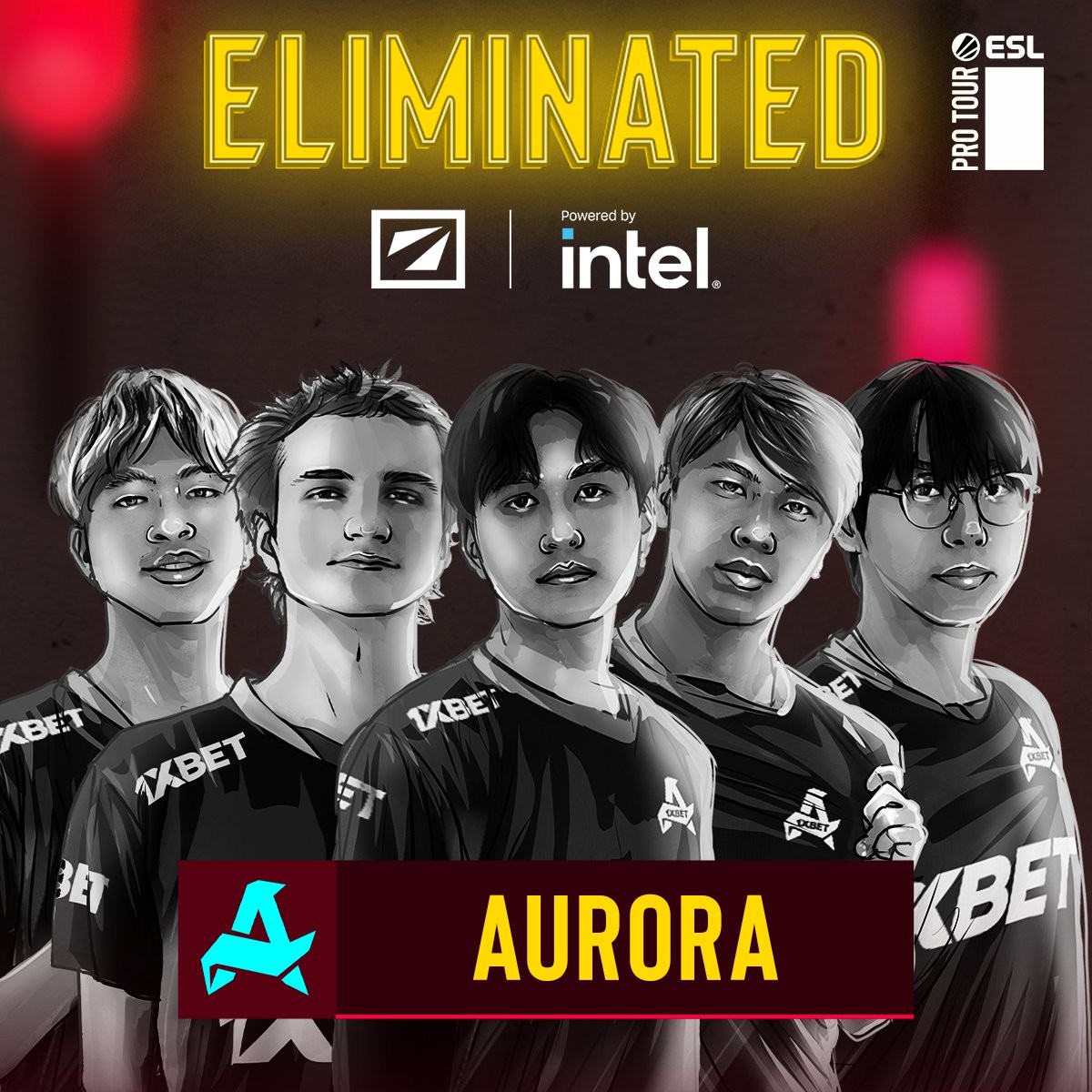 aurora eliminated dreamleague22