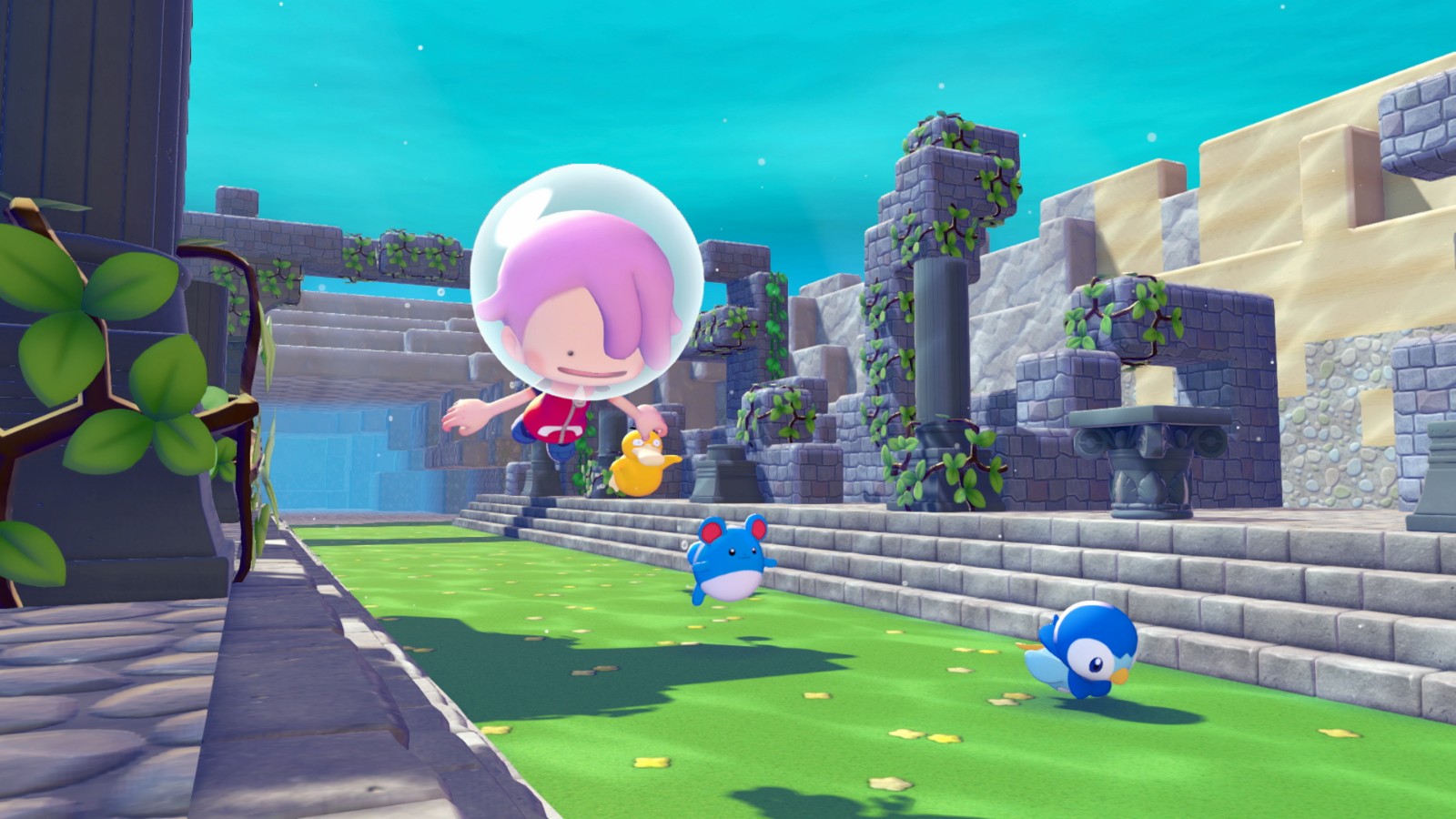 使用「潛水」在水中也繼續建造城鎮_1