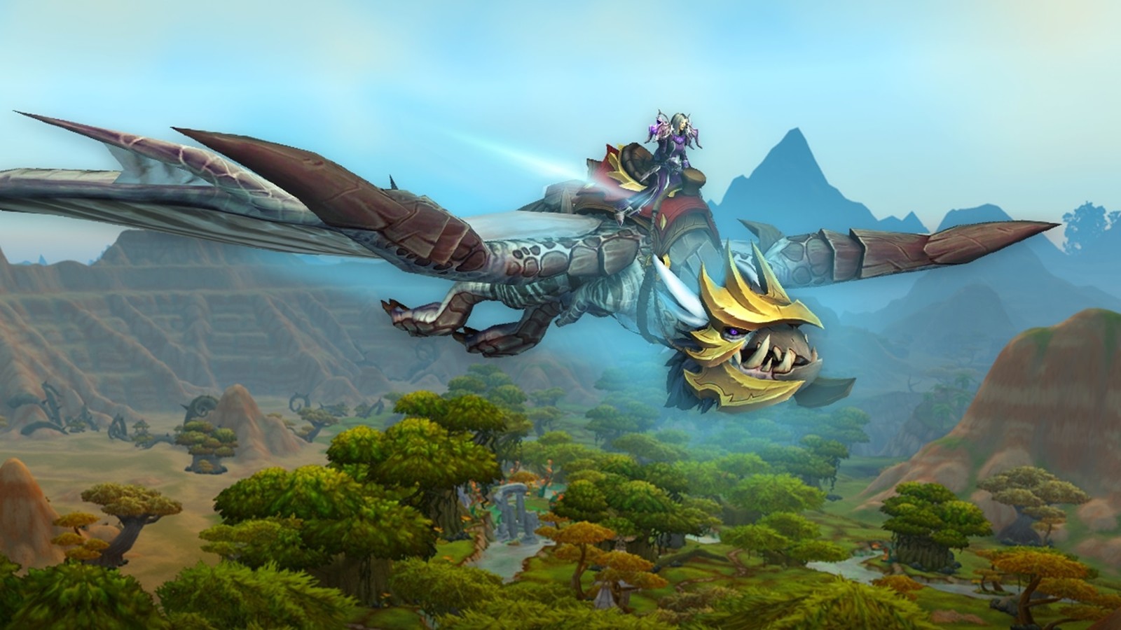 玩家可在所有可飛行區域中使用飛龍騎術，征服艾澤拉斯的天空
