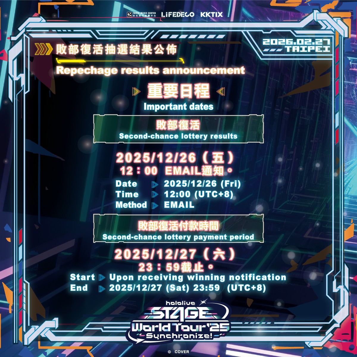 1141102敗部復活抽選結果公布