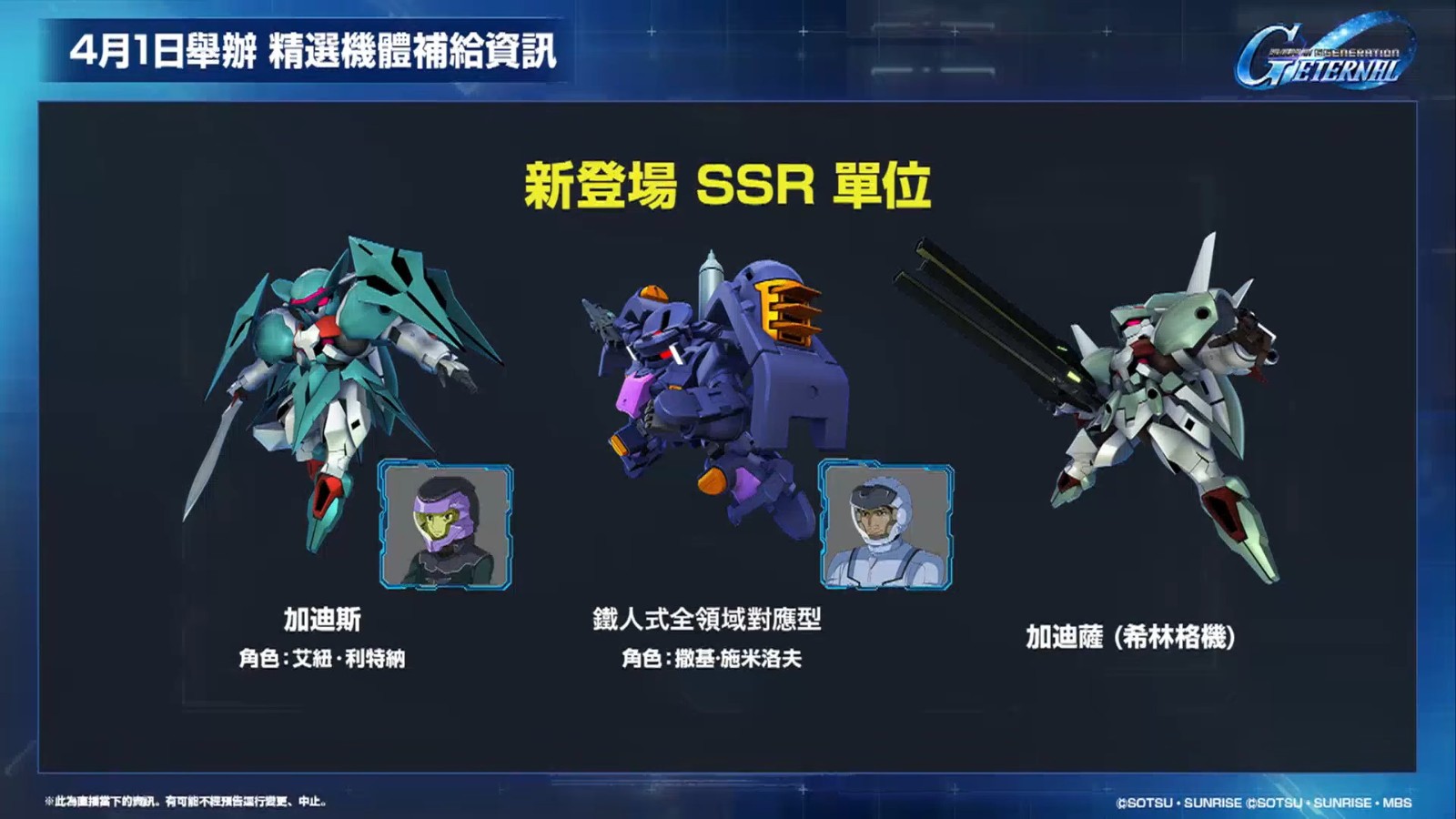 【G世代永恆】更新計畫直播 18-35 screenshot