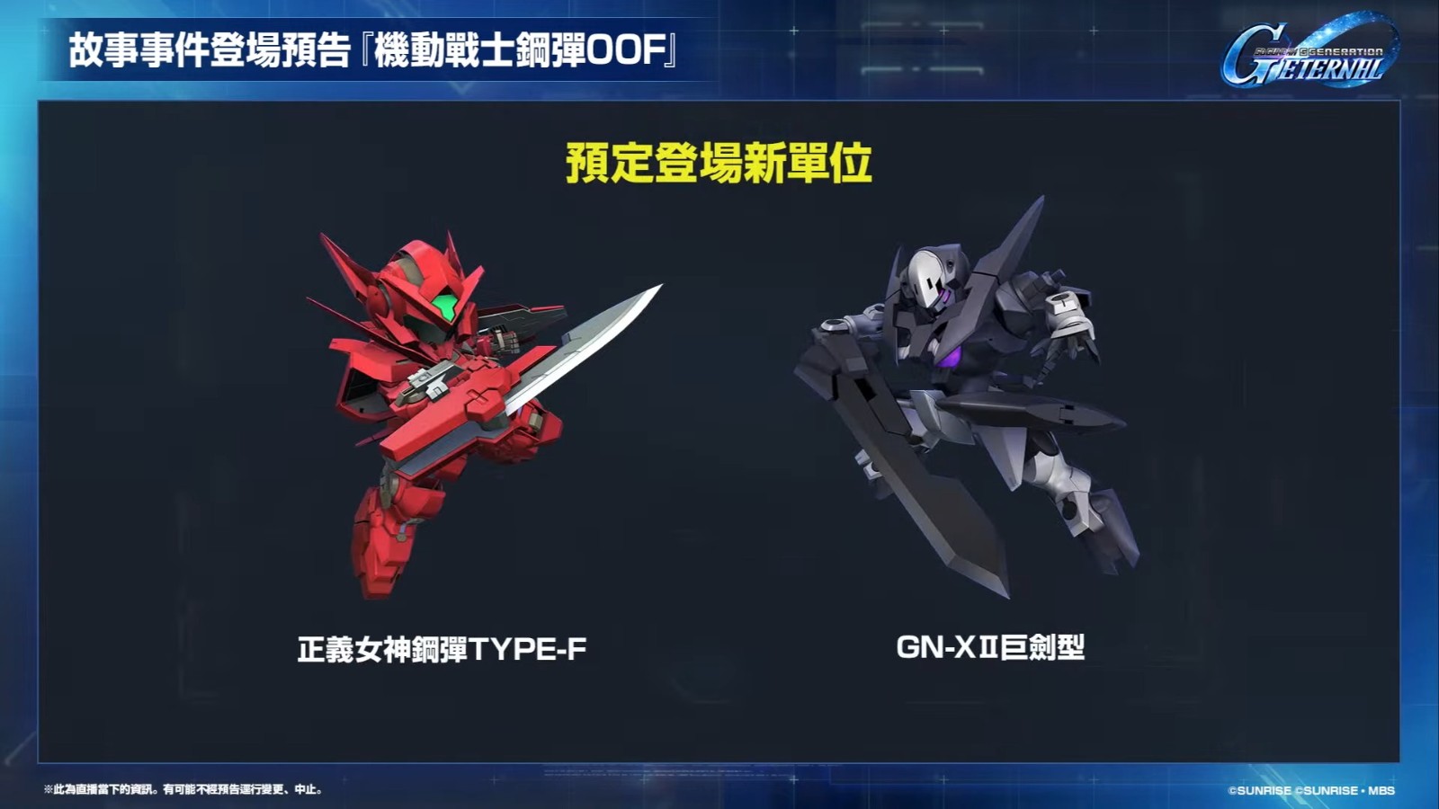《SD鋼彈 G世代 永恆》更新計畫直播 13-38 screenshot