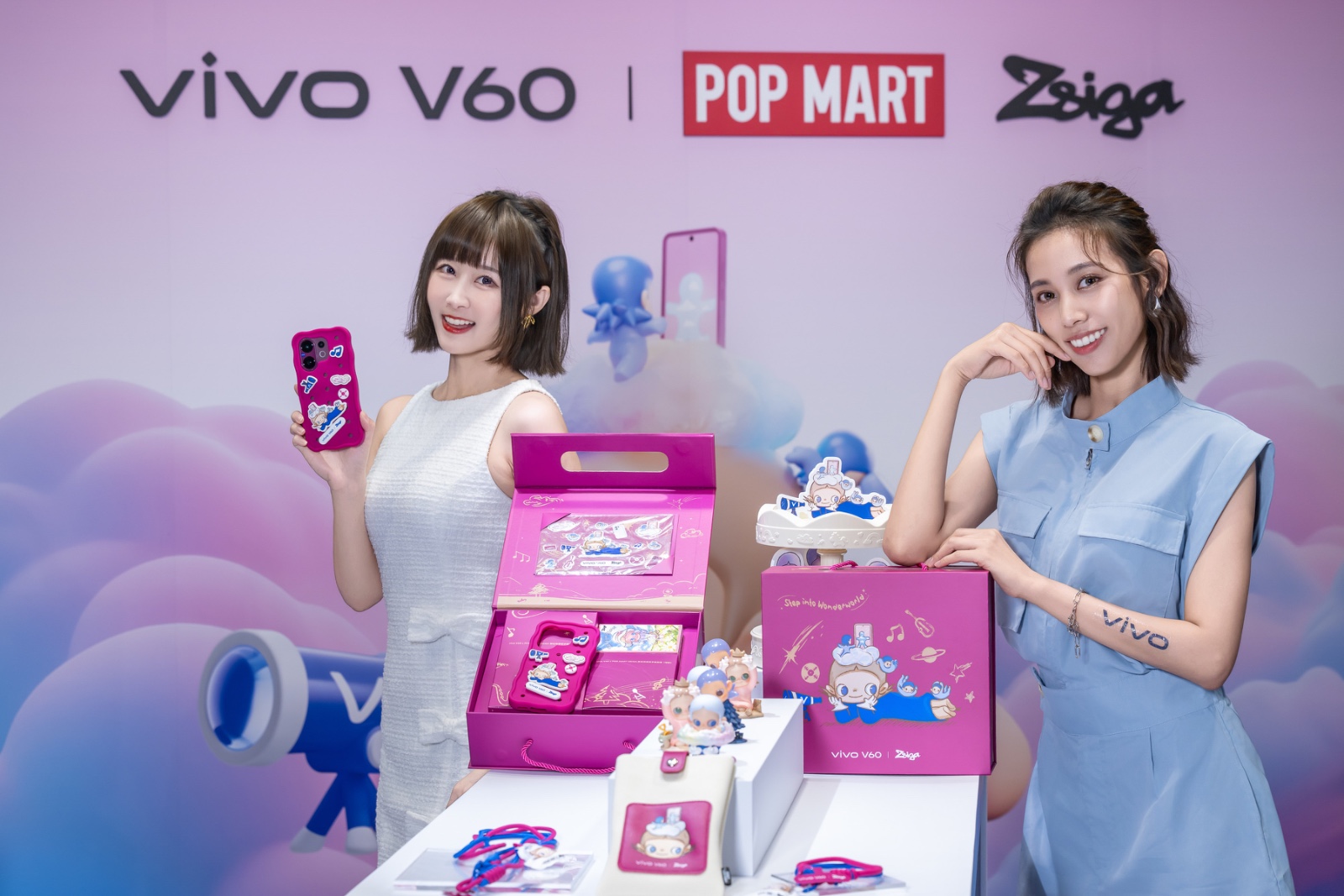 【新聞照片08】凡於vivo全台官方體驗據點購機,即可獲得vivo V60 x POP MART ZSIGA聯名限量禮盒。