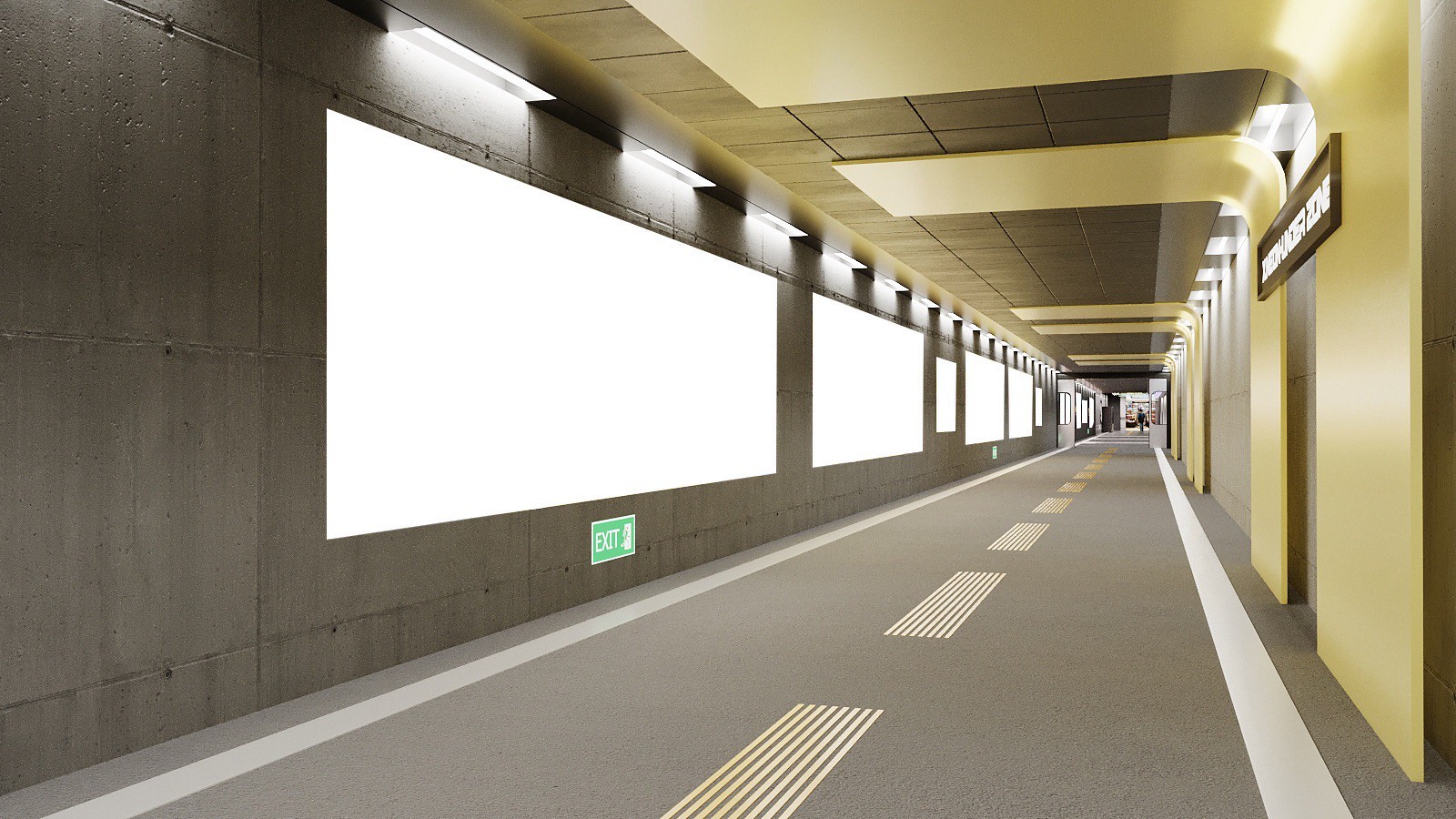 1_捷運六號出口旁右轉往「西門町地下市」入口廊道