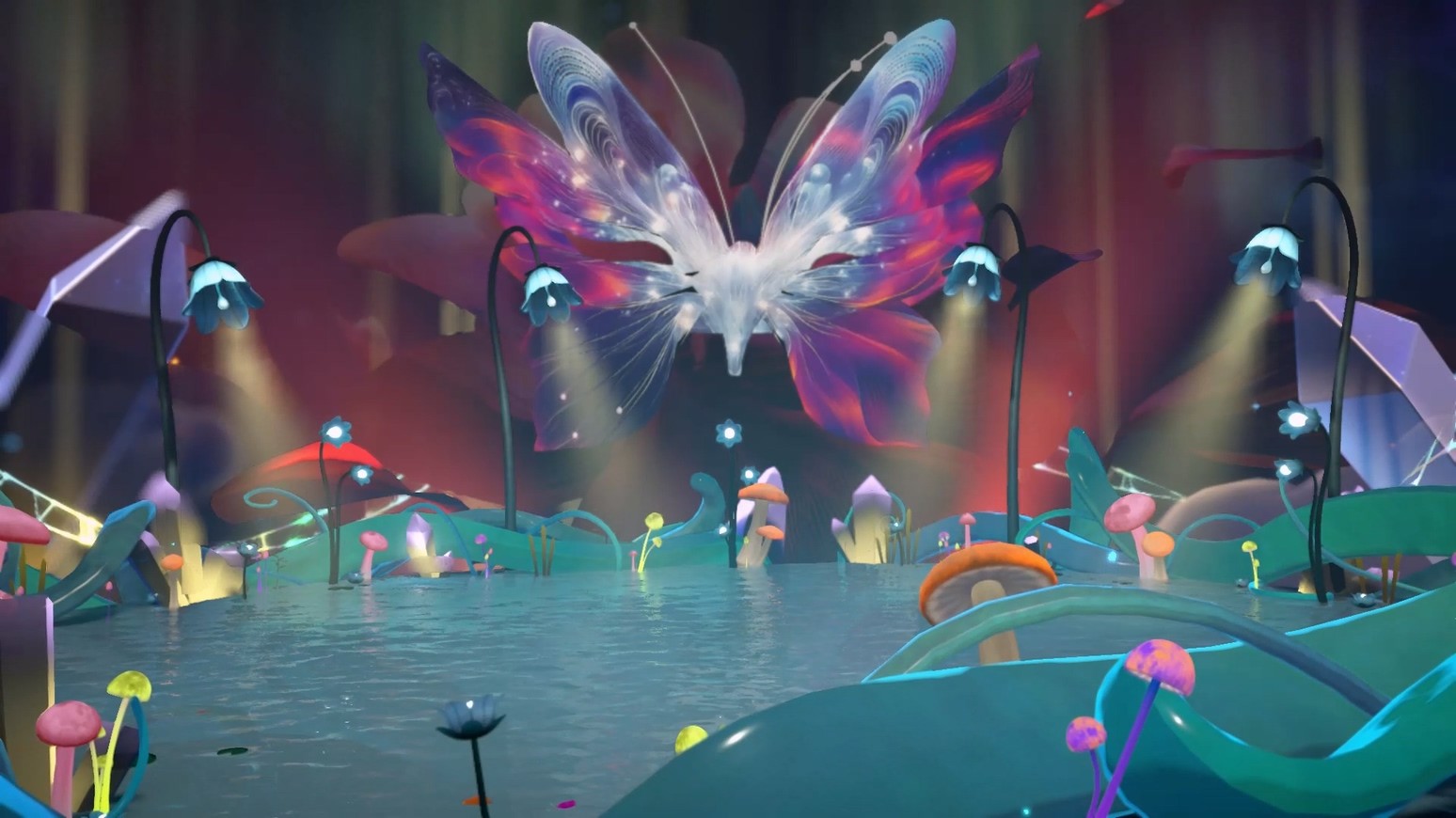 圖4：第三屆金V獎打造「夢境花語」3D舞台