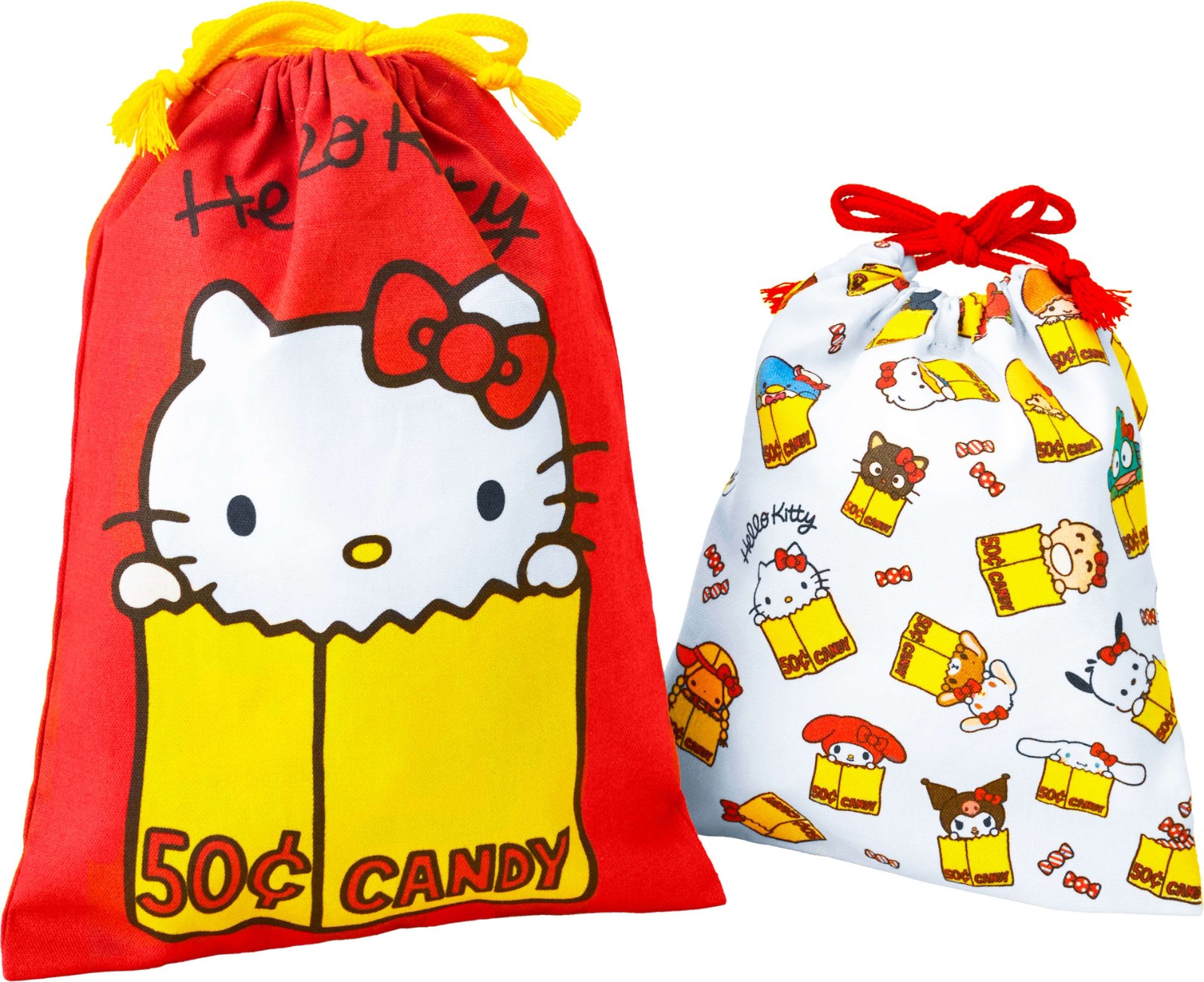 商品12-Hello Kitty展-日版帆布束口袋組