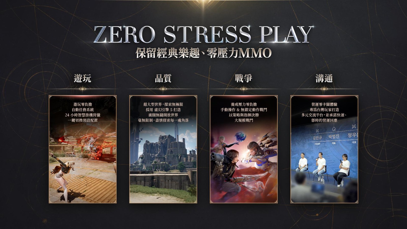 圖片:遊戲四大特色,其中持續的與玩家溝通,是原廠最為重視的一環。