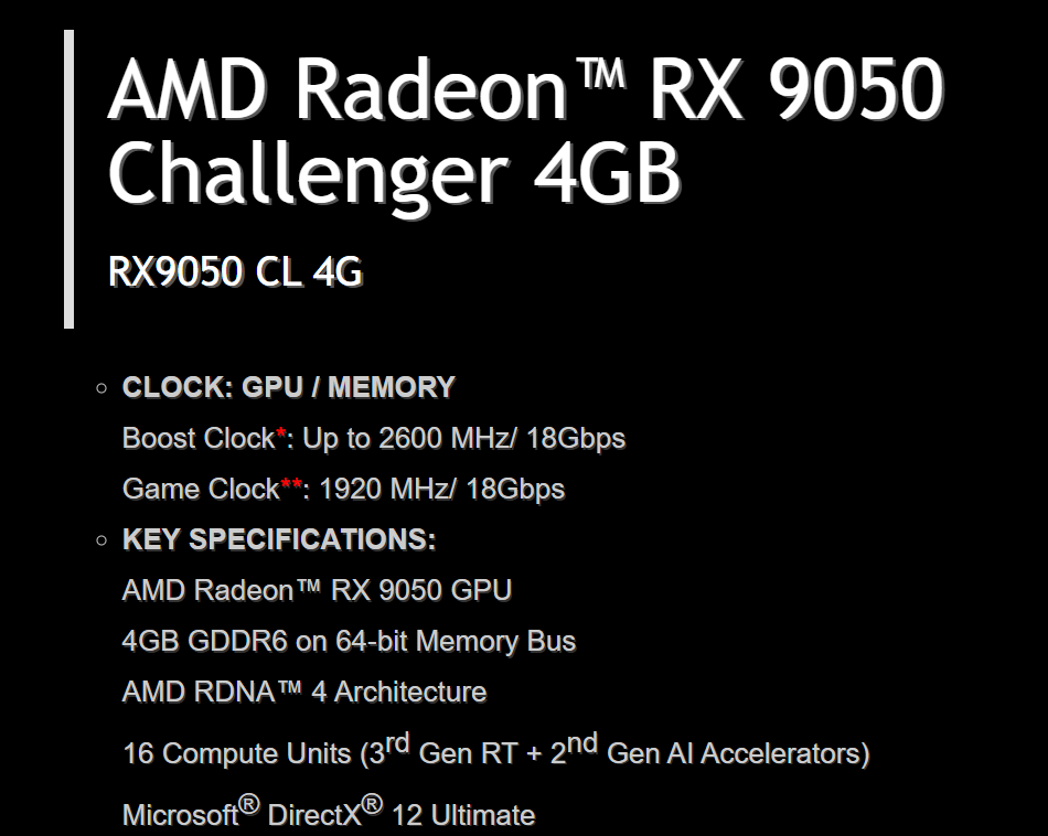 ASRock-RX-9050-Challenger-4-GB