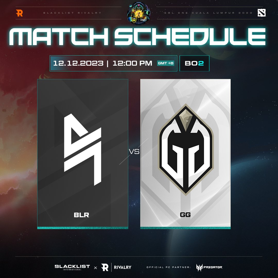 bl vs gg schedule